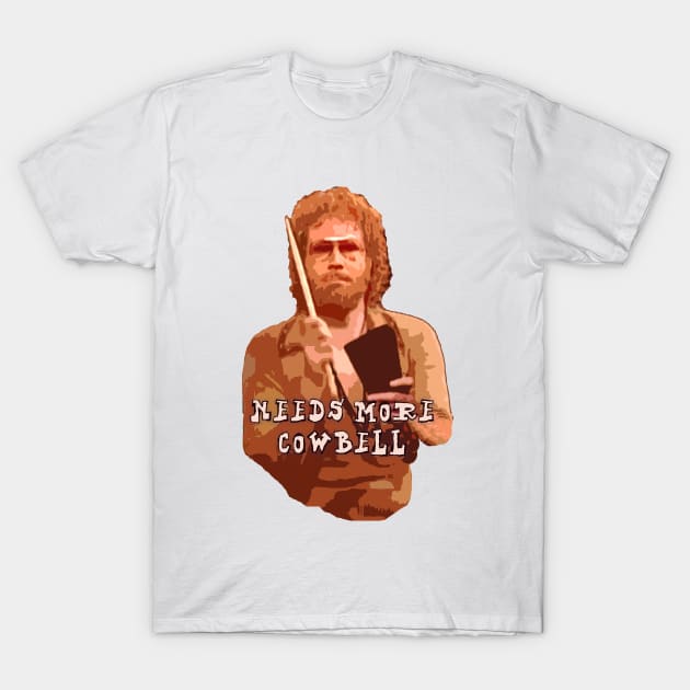 Needs More Cowbell T-Shirt by Hook, Line, and Stinker--Puns & More